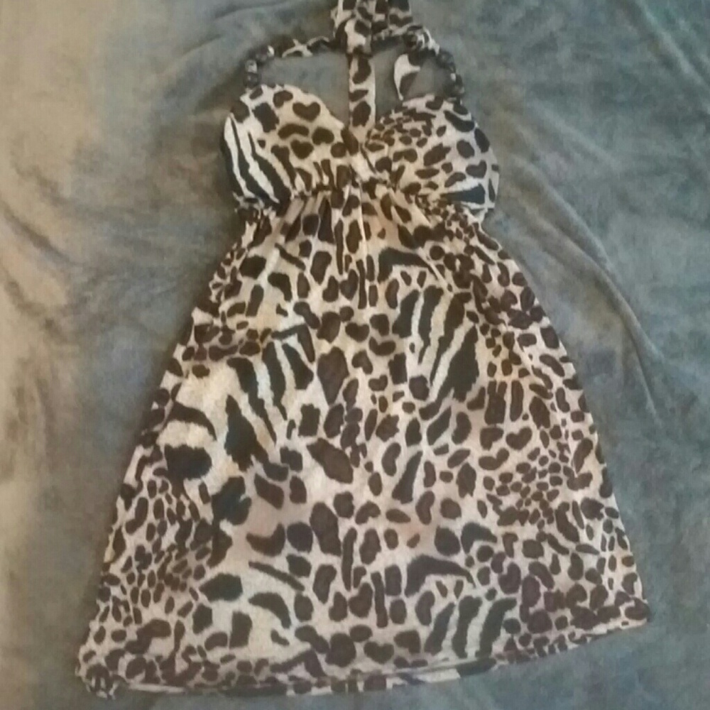 Leopard swimsuit cover up dess